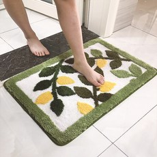 Mini嚴選 植絨樹葉浴室吸水地墊 CN0489-B