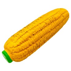 둥둥펫 강아지 삑삑 쫀득 군옥수수 라텍스 장난감, 옐로우, 1개