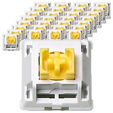 鵝卵石機械式鍵盤軸 熱插拔替換 潤滑無聲段落軸 100入, 水果芒果, 段落軸, 製造商軸