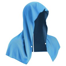 GoodGood Shop 涼感連帽毛巾, 1個, 藍色