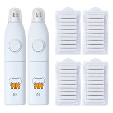 전동 지우개 2p + 리필 지우개 40p, 백색, 1세트