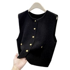 Fashion Flow 寬版日常款馬甲針織背心