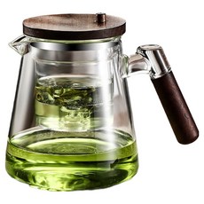 橡合杉 胡桃木飄逸泡茶壺 750ml, 1個, 透明色