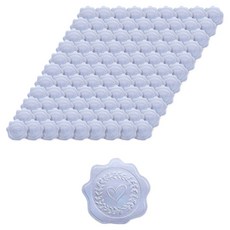 Inp 壓紋金銀愛心貼紙 3.4cm, 銀色, 100個