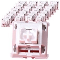 線性鵝卵石客製化機械式鍵盤軸 熱插拔替換潤滑軸體 90入, 水果荔枝, 線性軸, 製造商軸