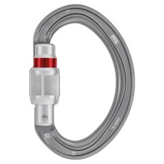 PETZL OMNI SCREW-LOCK 鎖定鉤環 AP-M037AA0, 1個, 灰色