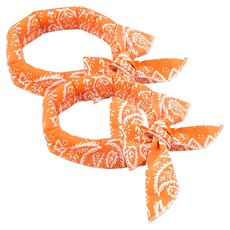Goodgoodshop 冰感降溫涼感圍巾, 2個, 橘色