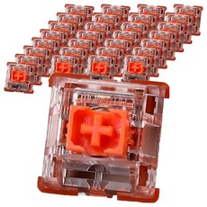 MONSTARGEAR 鵝卵石機械式鍵盤原廠潤滑線性軸 100入, 狐尾軸, 線性軸, 製造商軸