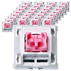 客製化機械式鍵盤軸 熱插拔替換潤滑軸體 100入, 製造商軸, 水果蜜桃, 靜音線性軸