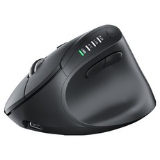 아이리버 항균 충전식 멀티페어링 무소음 버티컬 무선 마우스, EV35c, 블랙 EV35c, 블랙