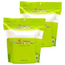 아토티슈 사계절 엠보싱 건티슈, 55g, 80매, 2개