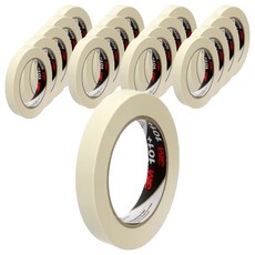 3M Value紙膠帶 101 Plus 象牙白 12mm*55m, 18個