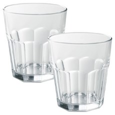 리빙메이트 트라이탄 팔각 물컵 270ml, 투명, 2개