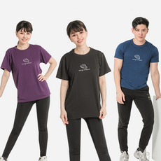 MI MI LEO 高透氣吸排T恤3件組 台灣製 B8, 深紫色 + 黑色 + 深藍色