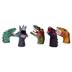 Funysofy 柔軟手指玩偶系列 仿真恐龍5件組, 1套, 5個