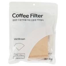 아쿠바 커피필터 CS-V01B, 1개, 100개입