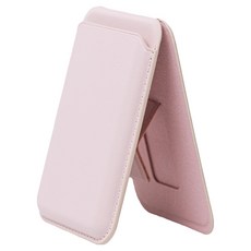 GOOSPERY MagSafe 皮革卡夾支架, 1個, 淺粉色