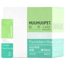 HuuHuuPet 呼呼寶貝 保健系列 犬貓保健 Huu免疫褐藻 + 酵母胜肽, 1個, 添加專利多醣體 幫助維持免疫系統健康, 30份