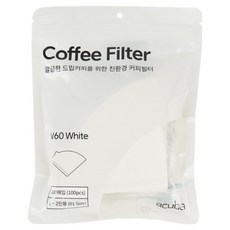 아쿠바 커피필터 CS-V01W, 1개, 100개입