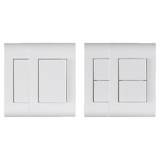 nano 電氣 Odyssey SIMPLE 白色 1孔開關 2入 + 2孔開關 2入 套組, 1套