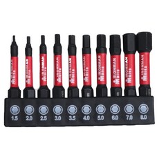 디케이켈슨 육각 드라이버 비트 10종 세트 DK-XB02, 1개