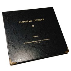 Eumes 繽紛票卡簿 100張收納, 1個, 黑色