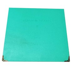 Eumes 繽紛票卡簿 100張收納, 1個, 藍綠色