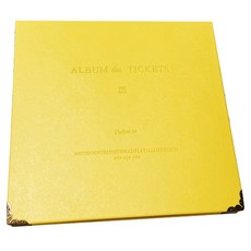 Eumes 繽紛票卡簿 100張收納, 1個, 黃色