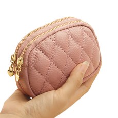 골드팡 다이아몬드 퀄팅 동글 심플 지갑