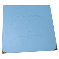 Eumes 繽紛票卡簿 100張收納, 1個, 淺藍色