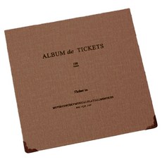 Eumes 彩色票券本 100張 收納, 1個, 棕色