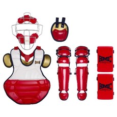 BMC BASEBALL MEMBERS CLUB 2024 Pro系列 捕手裝備套組 MCS-05, 白色/紅色, 1個