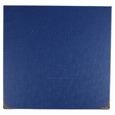 Eumes 繽紛票卡簿 100張收納, 1個, 深藍色