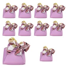 Yumemoa 風格大型禮品袋圍巾禮物盒, 10個, 紫色