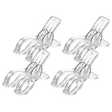 몰투데이 잡아줘 투명 빨래 집게 대형, 02 투명, 4개