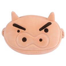 Shinchan 蠟筆小新 臉部造型斜背小包 不理不理左衛門