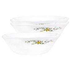 바칠레 야생화 강화유리 면기, 3개