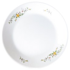 바칠레 야생화 강화유리 원형접시, 1개