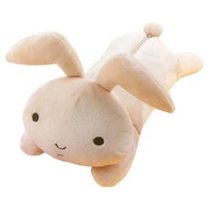 Shinchan 蠟筆小新 妮妮兔子絨毛筆袋, 1個, 米色