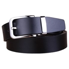 本革職人 真皮 中性休閒簡約系列 個性風格款針扣式皮帶