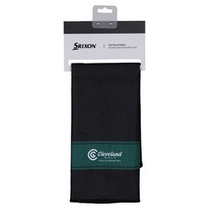 Cleveland GOLF 高爾夫三折巡迴賽毛巾 CAT-24063I, 1個, 黑色 + 綠色