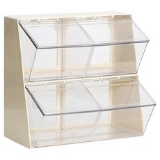 HICKIES 茶水間 家庭咖啡館 咖啡膠囊 茶包收納 零食整理 多功能分配器 MD50, 1個, 象牙白