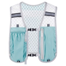 運動 跑步 登山 騎行 長度可調 超輕量 背心背包 BRP1001, 1個, 藍色