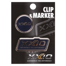 XXIO 高爾夫球標記及夾子套組 GGF-15333, 1套, 海軍藍