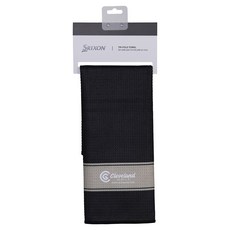 Cleveland GOLF 高爾夫三折巡迴賽毛巾 CAT-24063I, 1個, 黑色 + 米色