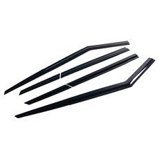 晴雨窗 擋雨板 不易斷裂不變色款 晴雨窗 3種 x 2件組, 尊爵黑, EV4 2024~