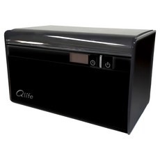 Qlife 質森活 台灣製造 Ag + 銀離子抗菌超音波清洗機 QL165, 1個, 黑色