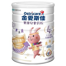 Ostricare 金愛斯佳 寶護兒童奶粉 4號 3~12歲, 1個, 1.5kg