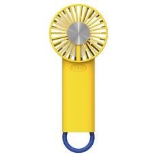 번개표 급속냉각 미니 휴대용선풍기, 옐로우, FA04-CHYS