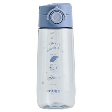 mugu 沐咕寶貝 學齡前兒童手提水壺, 星空無尾熊, 1個, 470ml